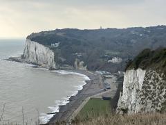 Looking back at St Margaret's Bay